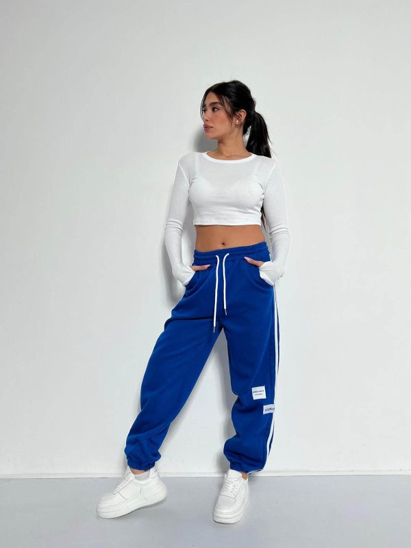 מכנסי Joggers עם פס