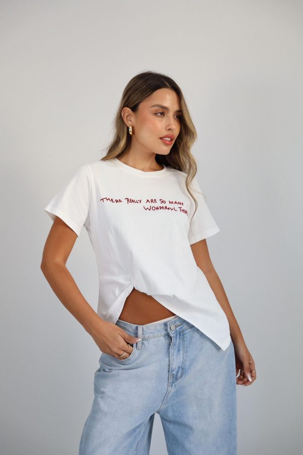⁦חולצה שסע בטן WONDERFUL THINGS⁩ – תמונה ⁦4⁩